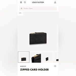 Louis Vuitton Zipped Card Holder